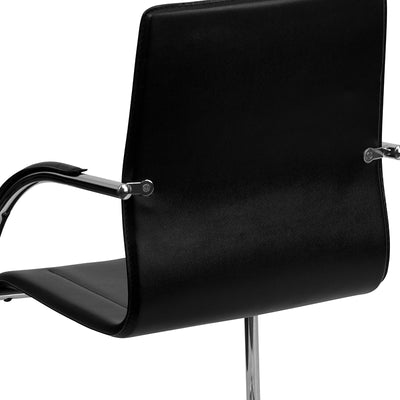 Black Vinyl Side Chair