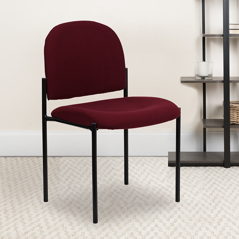 Burgundy Fabric Stack Chair