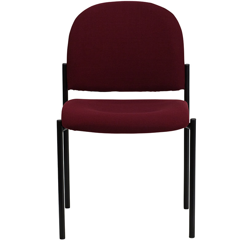 Burgundy Fabric Stack Chair