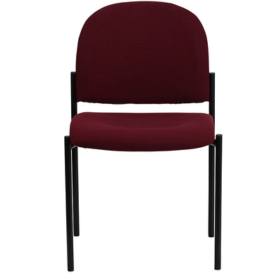 Burgundy Fabric Stack Chair
