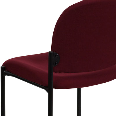 Burgundy Fabric Stack Chair