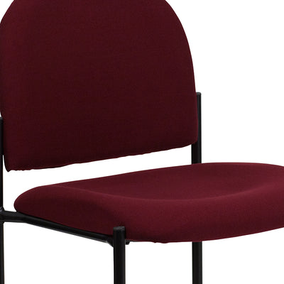 Burgundy Fabric Stack Chair
