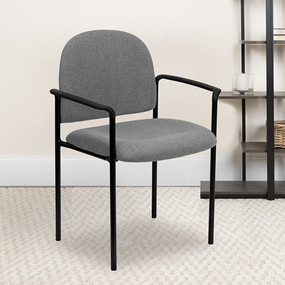 Gray Fabric Stack Chair