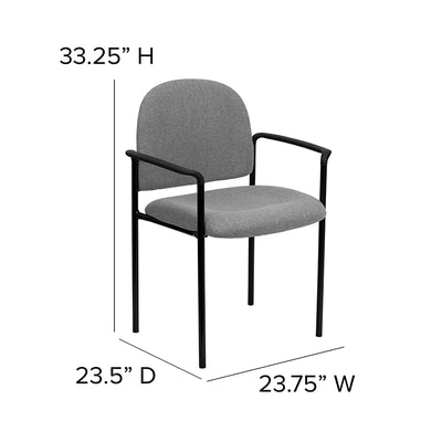 Gray Fabric Stack Chair