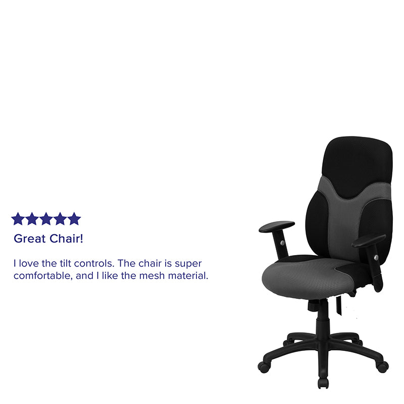 Black/gray High Back Chair