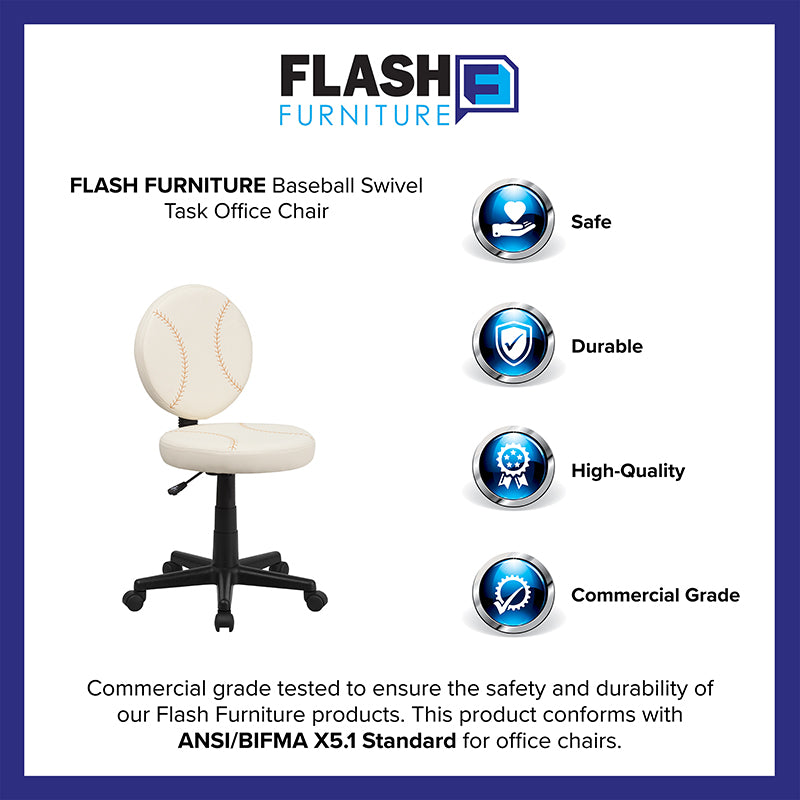 Baseball Mid-back Task Chair