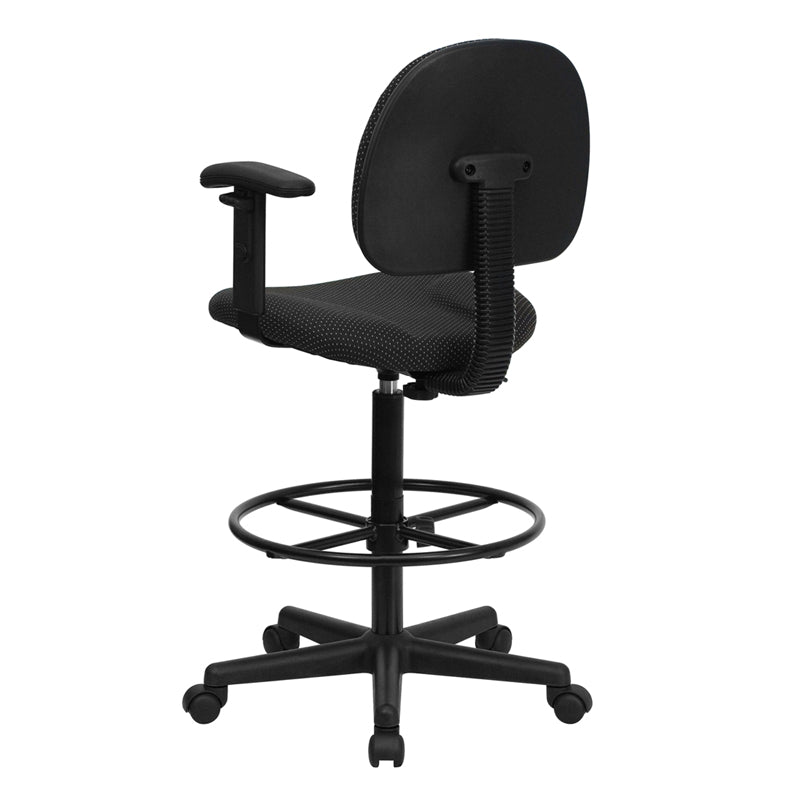 Black Fabric Draft Chair