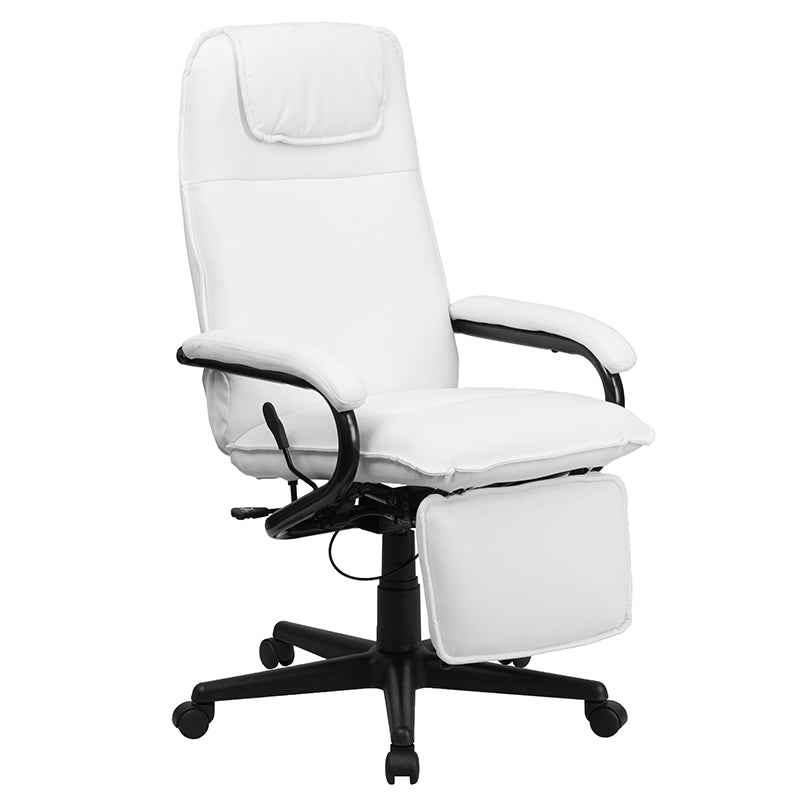 White Reclining Leather Chair