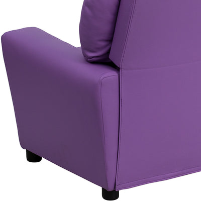 Lavender Vinyl Kids Recliner