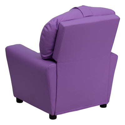 Lavender Vinyl Kids Recliner