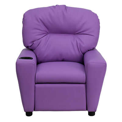 Lavender Vinyl Kids Recliner