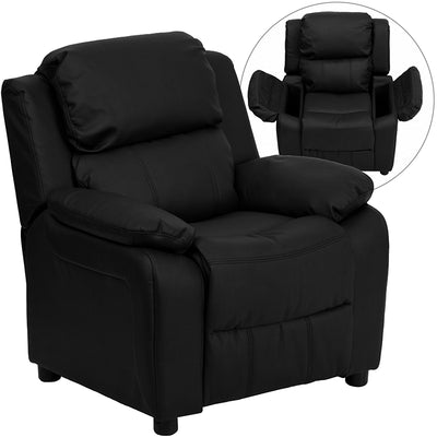 Black Leather Kids Recliner