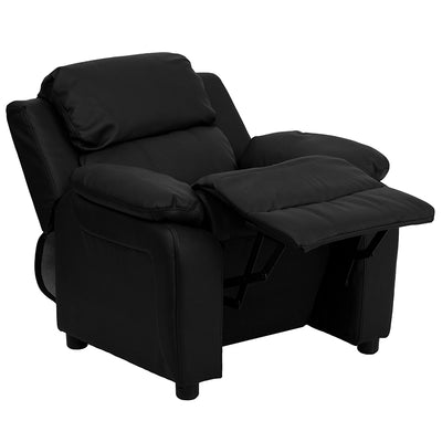 Black Leather Kids Recliner