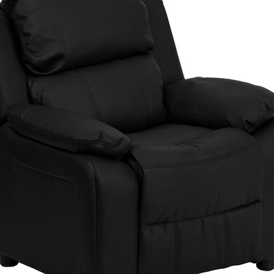 Black Leather Kids Recliner