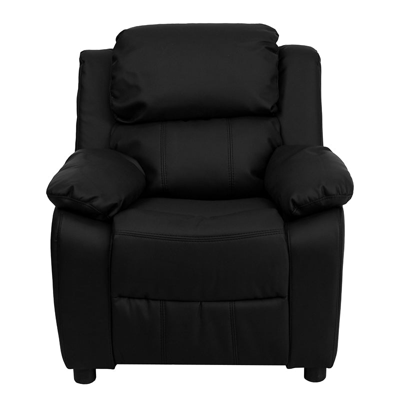 Black Leather Kids Recliner