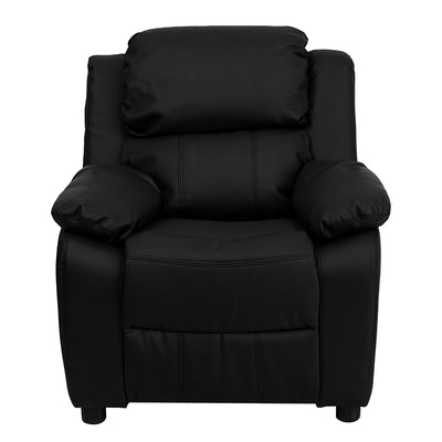 Black Leather Kids Recliner