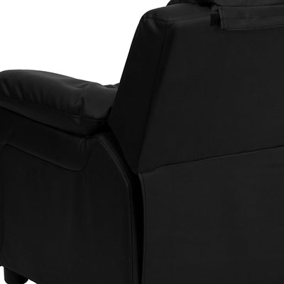 Black Leather Kids Recliner