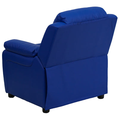 Blue Vinyl Kids Recliner