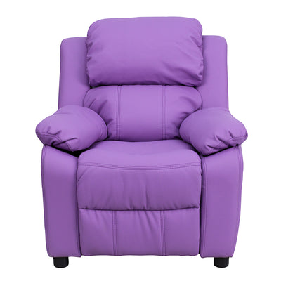 Lavender Vinyl Kids Recliner