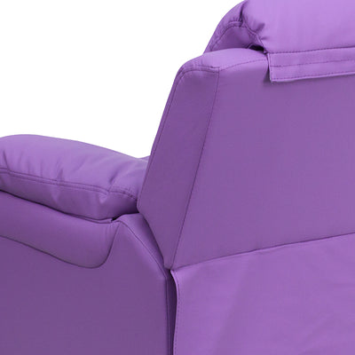 Lavender Vinyl Kids Recliner