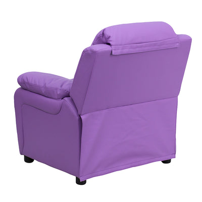 Lavender Vinyl Kids Recliner