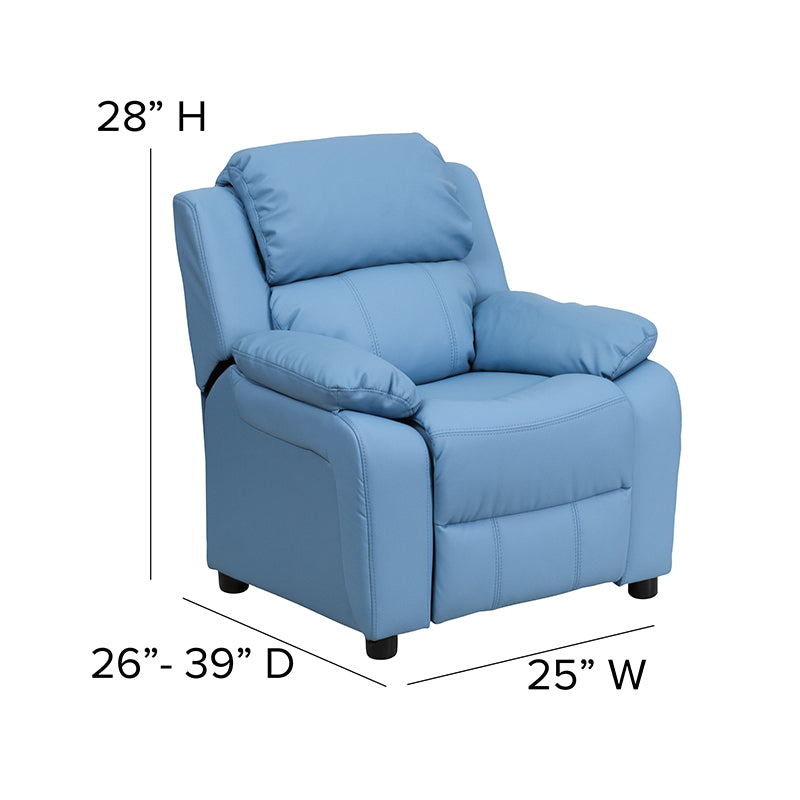 Lavender Vinyl Kids Recliner