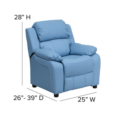 Lavender Vinyl Kids Recliner