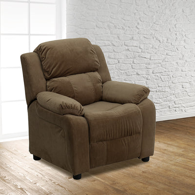 Brown Microfiber Kids Recliner