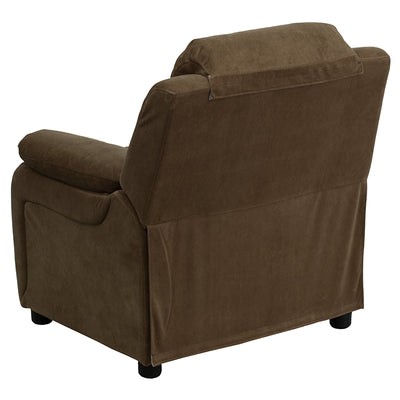 Brown Microfiber Kids Recliner