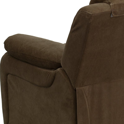 Brown Microfiber Kids Recliner