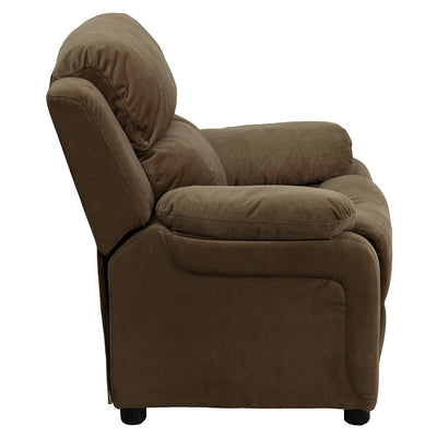 Brown Microfiber Kids Recliner