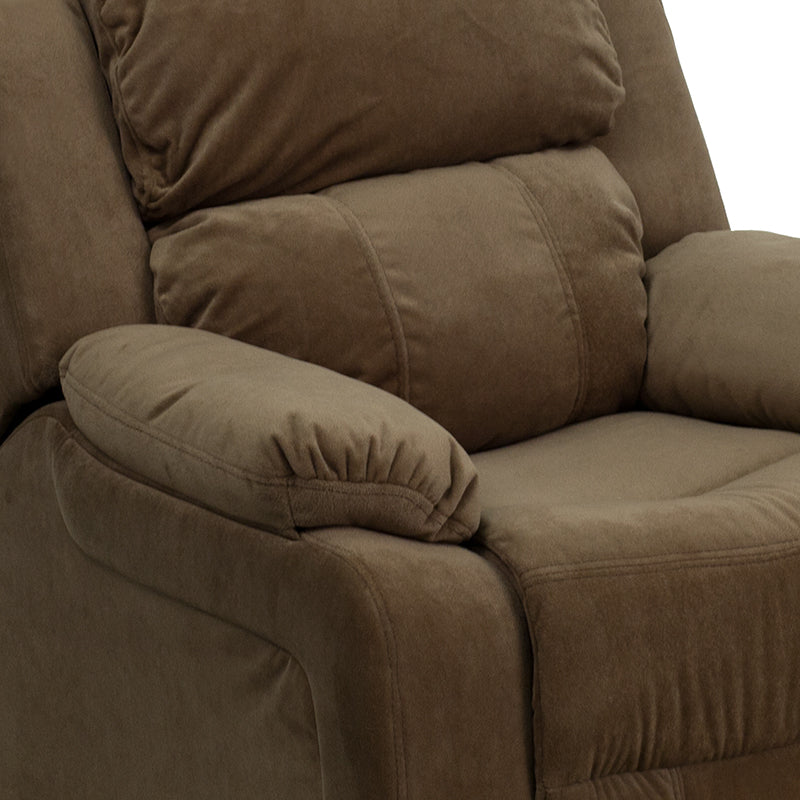 Brown Microfiber Kids Recliner