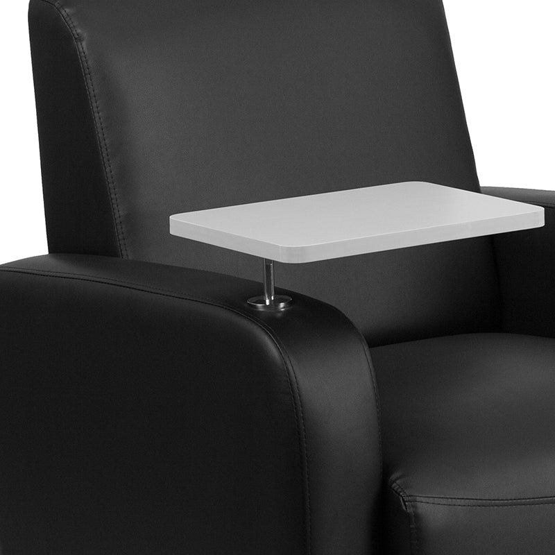 Black Leather Tablet Chair