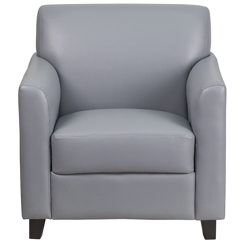 Gray Leather Chair