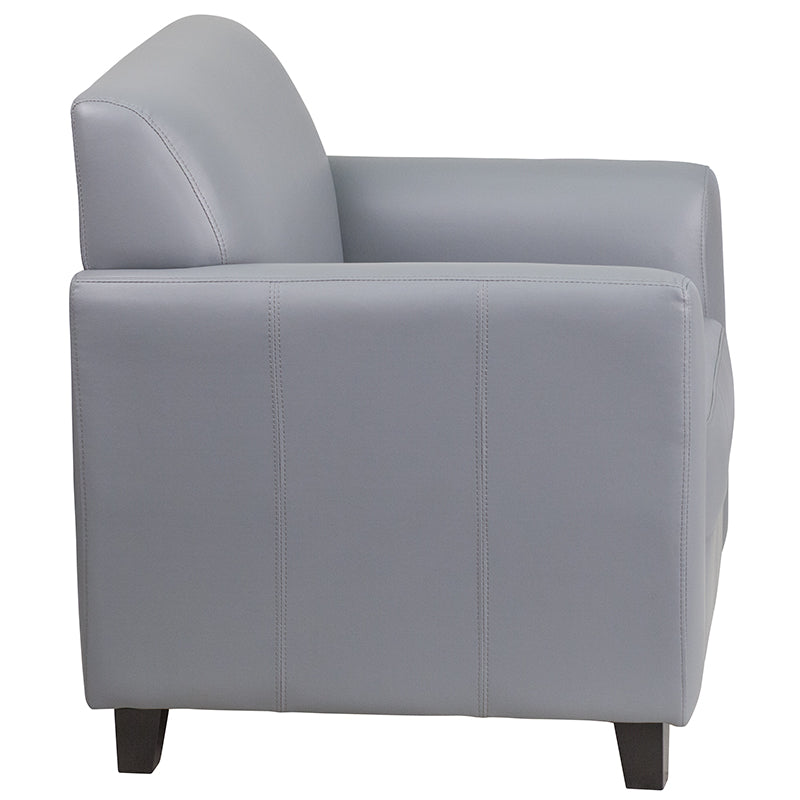 Gray Leather Chair