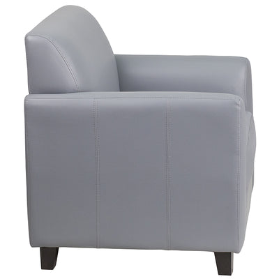 Gray Leather Chair