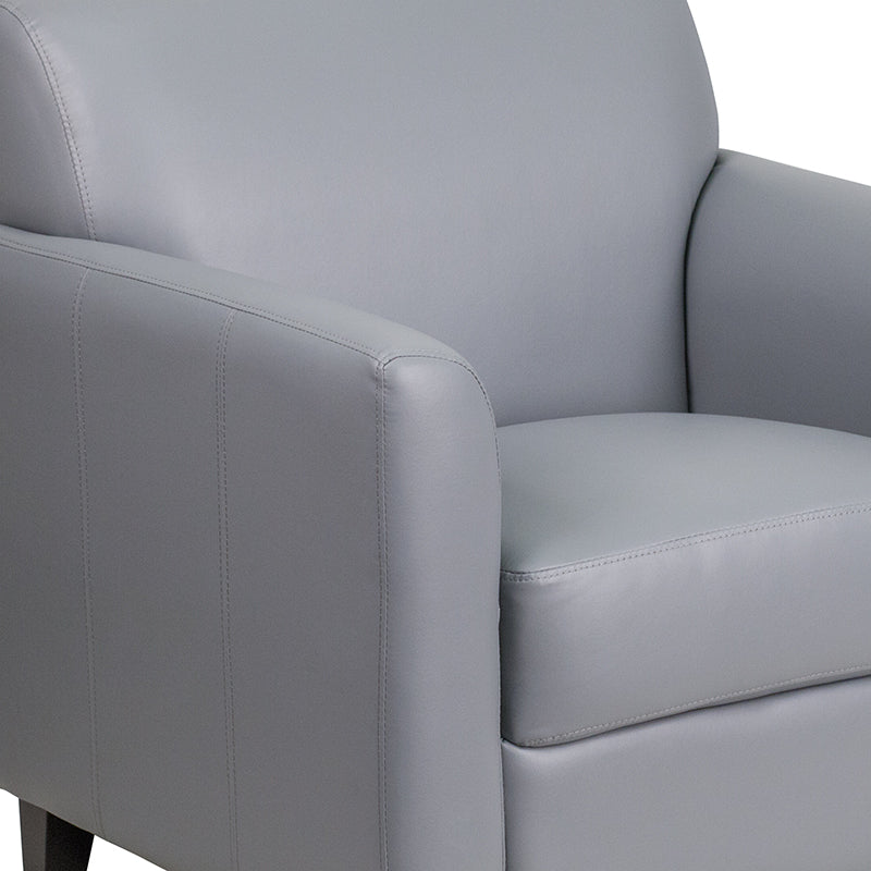 Gray Leather Chair