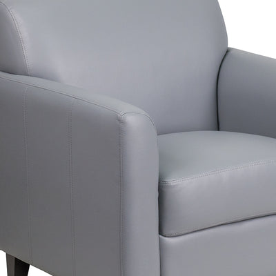 Gray Leather Chair