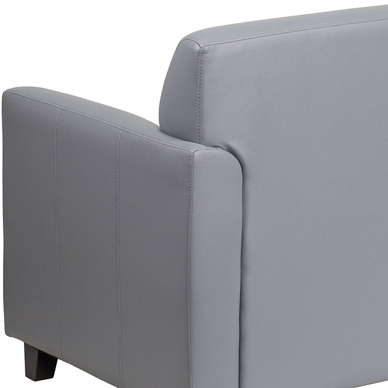 Gray Leather Chair