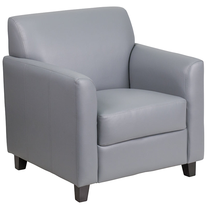 Gray Leather Chair