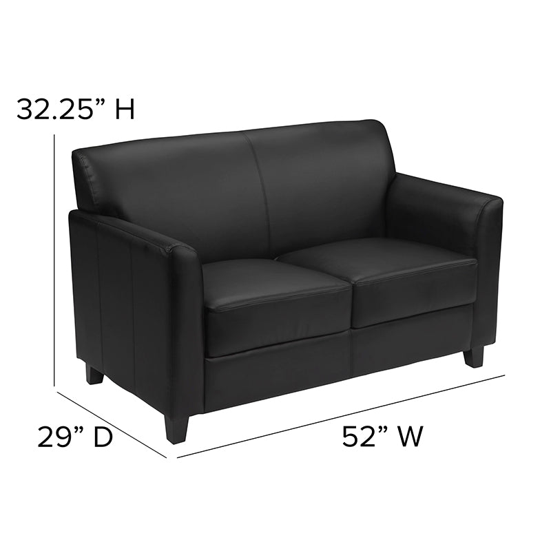 Black Leather Loveseat