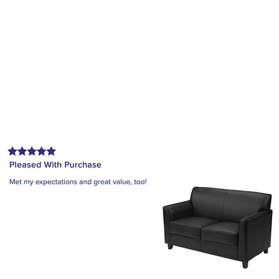 Black Leather Loveseat