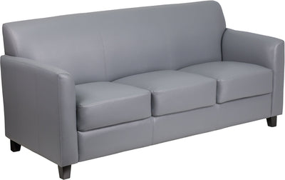 Gray Leather Sofa