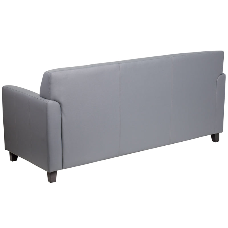 Gray Leather Sofa