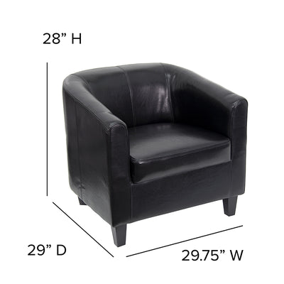 Black Leather Guest Chair
