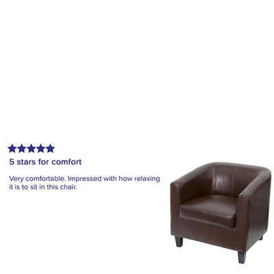 Brown Leather Guest Chair