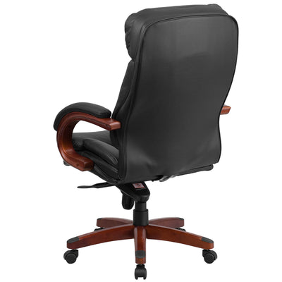 Black High Back Leather Chair