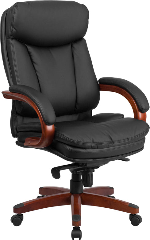 Black High Back Leather Chair