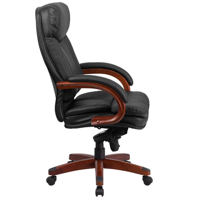 Black High Back Leather Chair