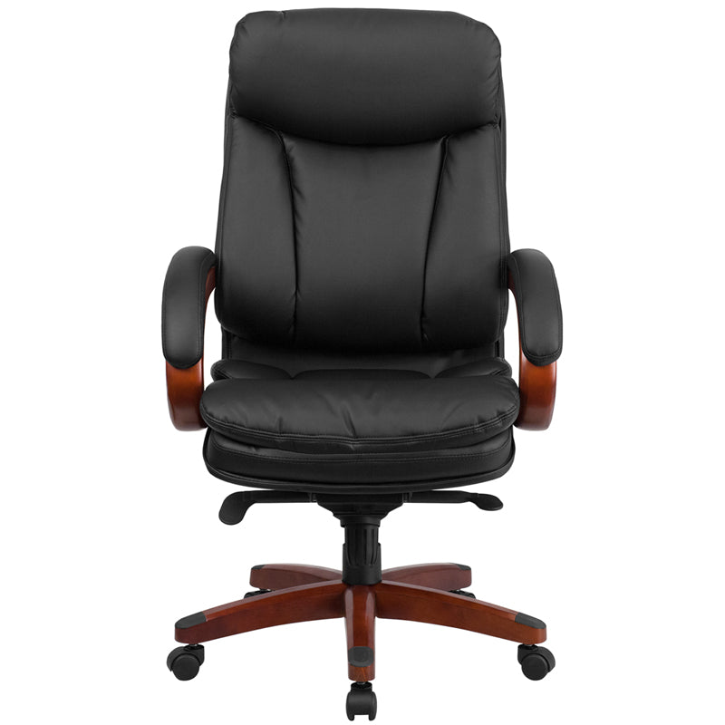 Black High Back Leather Chair